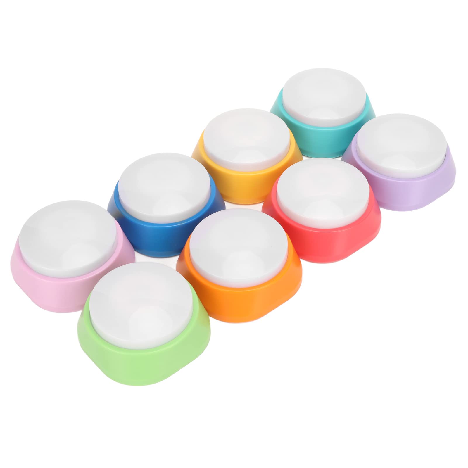 Tecla de Sonido Grabable 8 Piezas Tecla Parlante para Mascotas Tecla de Grabación de Voz 30 Segundos Personalizar Sonido Claro para Gatos Perros Comunicación de Entrenamiento