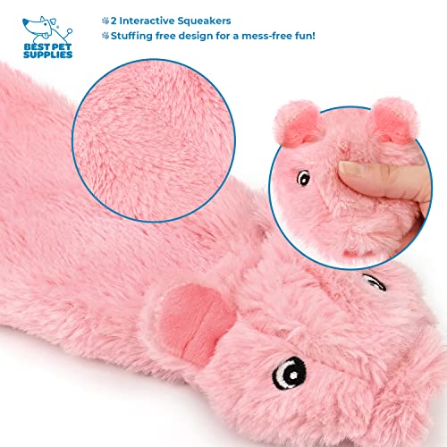 2-in-1 Stuffless Squeaky Dog Toys with Soft, Durable Fabric for Small Medium, and Large Pets by Best Pet Supplies - Image 2