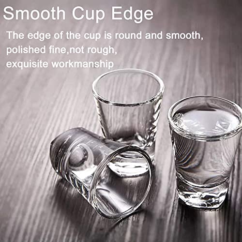 Image of bellemax Classy Shot Glass for Espressos, Spirits & Liquors,Whiskey, Vodka Shot, Tequila Shot, Wine Tasting, Cocktail Pour, Bar Accessory & Home Decor Parties Glasses Set of 6 (BR-10)