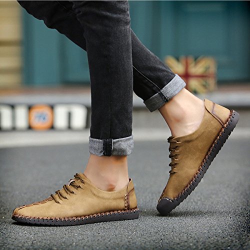 Gracosy Scarpa Uomo in Pelle, Mocassini Uomo per