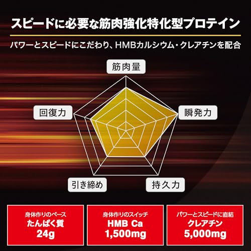 ホエイプロテイン HMB&クレアチン(HC) ビターチョコレート風味 - 画像 1