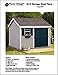 8' x 10' Gable Storage Shed Project Plans -Design #10810