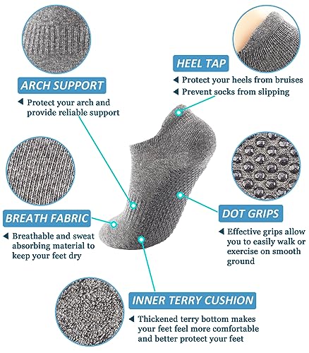 Breslatte FC0014BLA001 Grip Socks Pilates Hospital Socks thumb #2