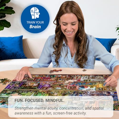 Ravensburger Biblioteka psów 1000 puzzli dla dorosłych i dzieci w wieku od 12 lat