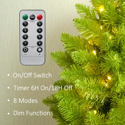 Christmas Decorations 6ft Pre-Lit Artificial Tree with Timer Remote Control | Whimsical Christmas Tree - 150 LED Lights Xmas Holiday Decor for Indoor Home Living Room Office - image 5