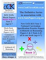 SATs KS1 Year 2 Maths Practice Papers 1 & 2 (Mock Tests A-D) Book 2: Book 2 (SATs KS1 Year Practice Papers) 1979987890 Book Cover
