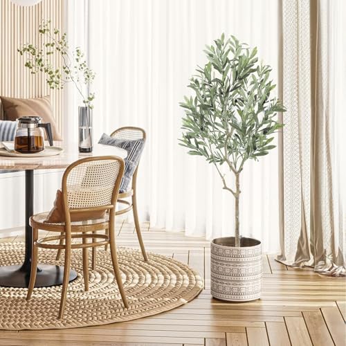Oc'leaf Olivenbaum Künstlich - 120cm Künstliche Pflanzen Groß...