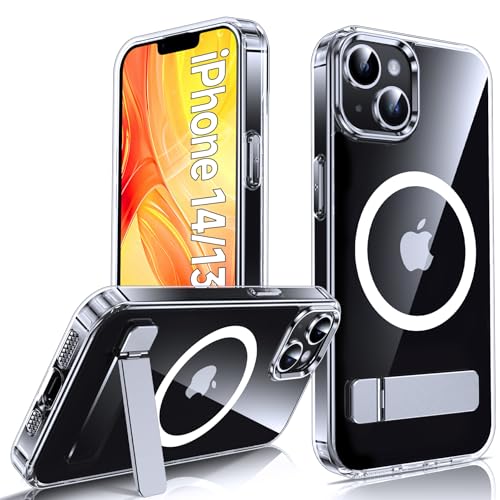 LeYi for iPhone 13 Case/i Phone 14 Cases for Magsafe with Stand Clear - image 1