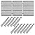 Hongso 18 7/8 Cast Iron Grill Grates and Flavorizer Bars Replacement for Weber Genesis II 610 and Genesis II LX 640 Series Gas Grills 2017 and Newer, Replacements for Weber 66096 66803 66796 91611