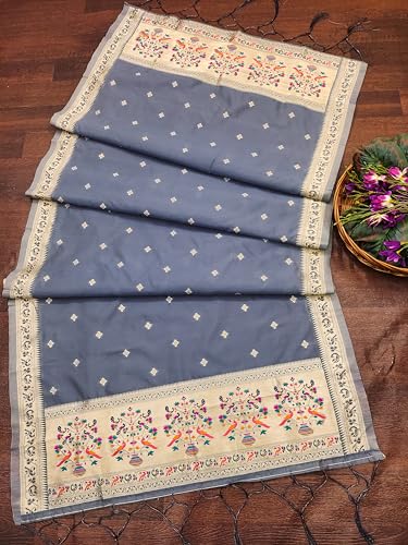 Image of DEVANGI Women's Banarasi Silk Unstitched Salwar Suit Dress Material With Dupatta