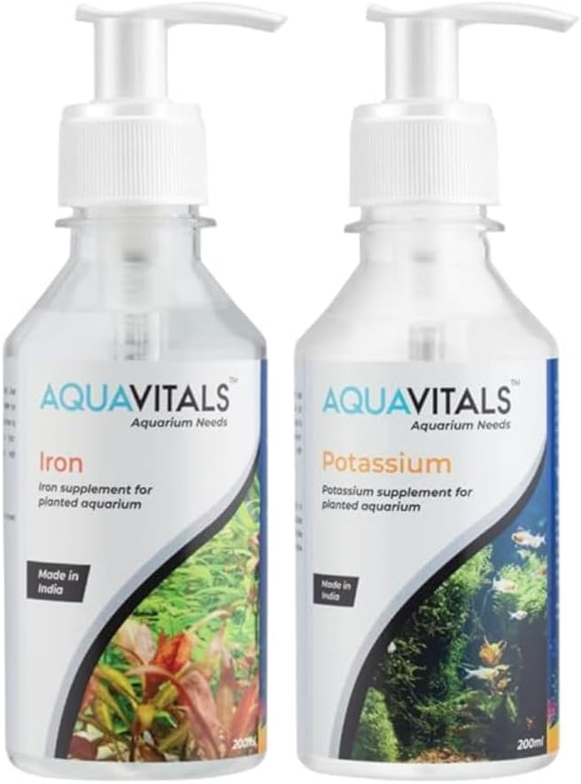 AQUAVITALS Aquarium Plant Nutrient Supplement (Iron & Potassium, 200ml