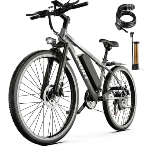 ASKGO Electric Bike for Adults, 1500W Mountain Ebike, 25Mph Speed, 45 Miles Range, 1-7 Speed, 48V 10.4Ah Removable Battery Ebike, 26" Electric Bicycle for Commute image 1