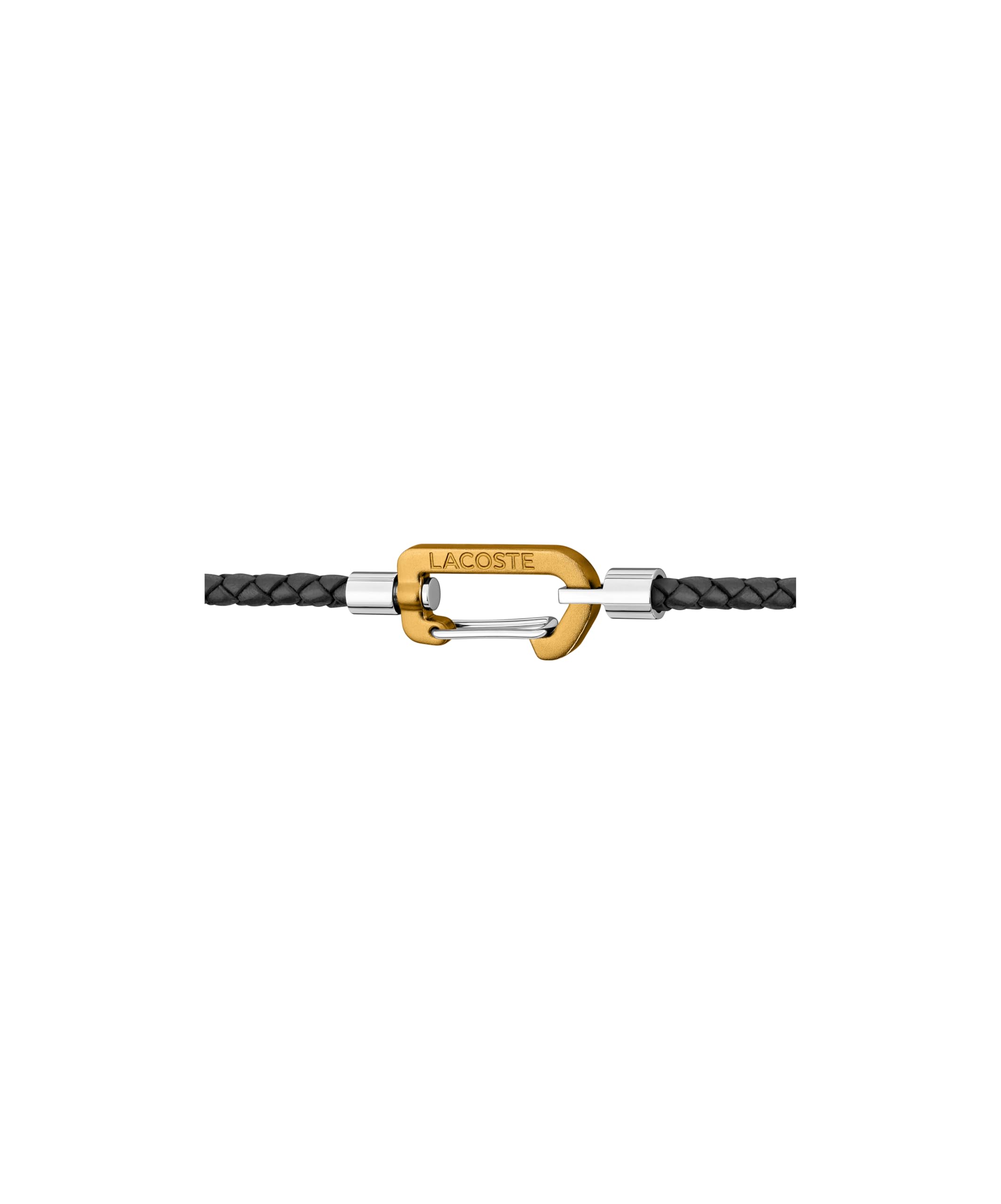 Lacoste Bracelets en Cuir Double Tour pour Homme Collection MATT avec Fermoir Mousqueton Coloré – Disponibles en Marron, Bleu Marine ou Noir