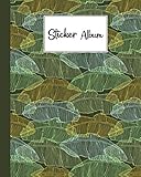  Sticker Album: Palm Trees Sticker Album, Blank Sticker Book / My Cool Sticker Book, 120 Pages, Size 8\