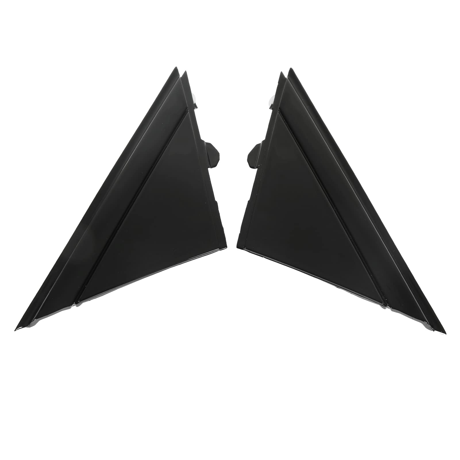 Fydun 1SH17KX7AA Copertura per Bandiera dello Specchio della Porta Specchietto Retrovisore Esterno Sinistro Destro della Piastra del Triangolo Sostituzione per 500 2012‑2017(Nero Lucido)