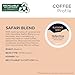 Kahawa 1893 Coffee, Medium Roast K-Cup Pods for Keurig Brewers - Safari Blend 20 Count (1 Box of 20 K-Cup Pods)
