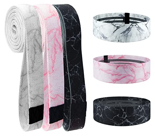 6 Pcs Fabric Booty Bands Long Resistance Bands for Workout Butt and Legs Pull Up Exercise Elastic Stretch