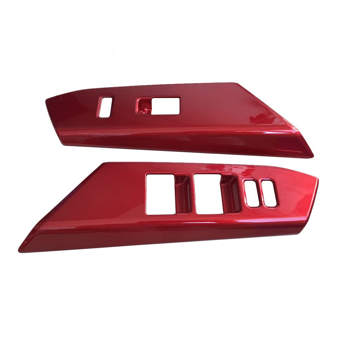 ruihe 4pc Red Automobile Door Window Control Panel Cover Trim Fit for Toyota RAV4 2013 2014 2015 2016 2017 2018 North American Version