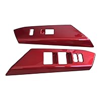 Vista 5 de ruihe 4 unids coche puerta ventana control panel cubierta ajuste para Toyota RAV4 2013 2014 2015 2016 2017 2018 versión norteamericana