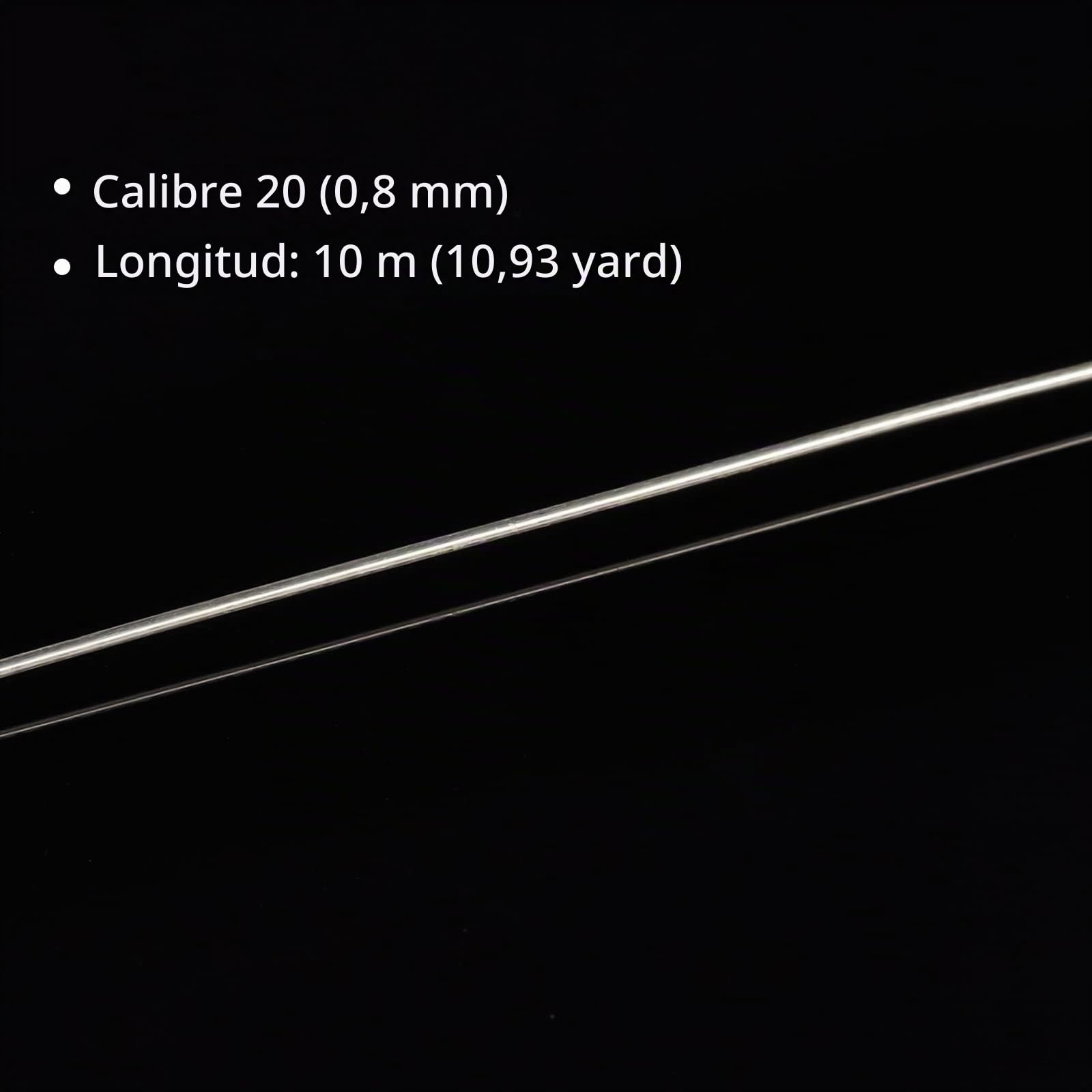 BENECREAT 0.8mm/20 gague 999 Alambre de Plata Esterlina, Alambre Artesanal Redondo de 1 m para Hacer Joyas con Envoltura de Alambre, Proyecto de Carrete, Pulsera Y Aretes