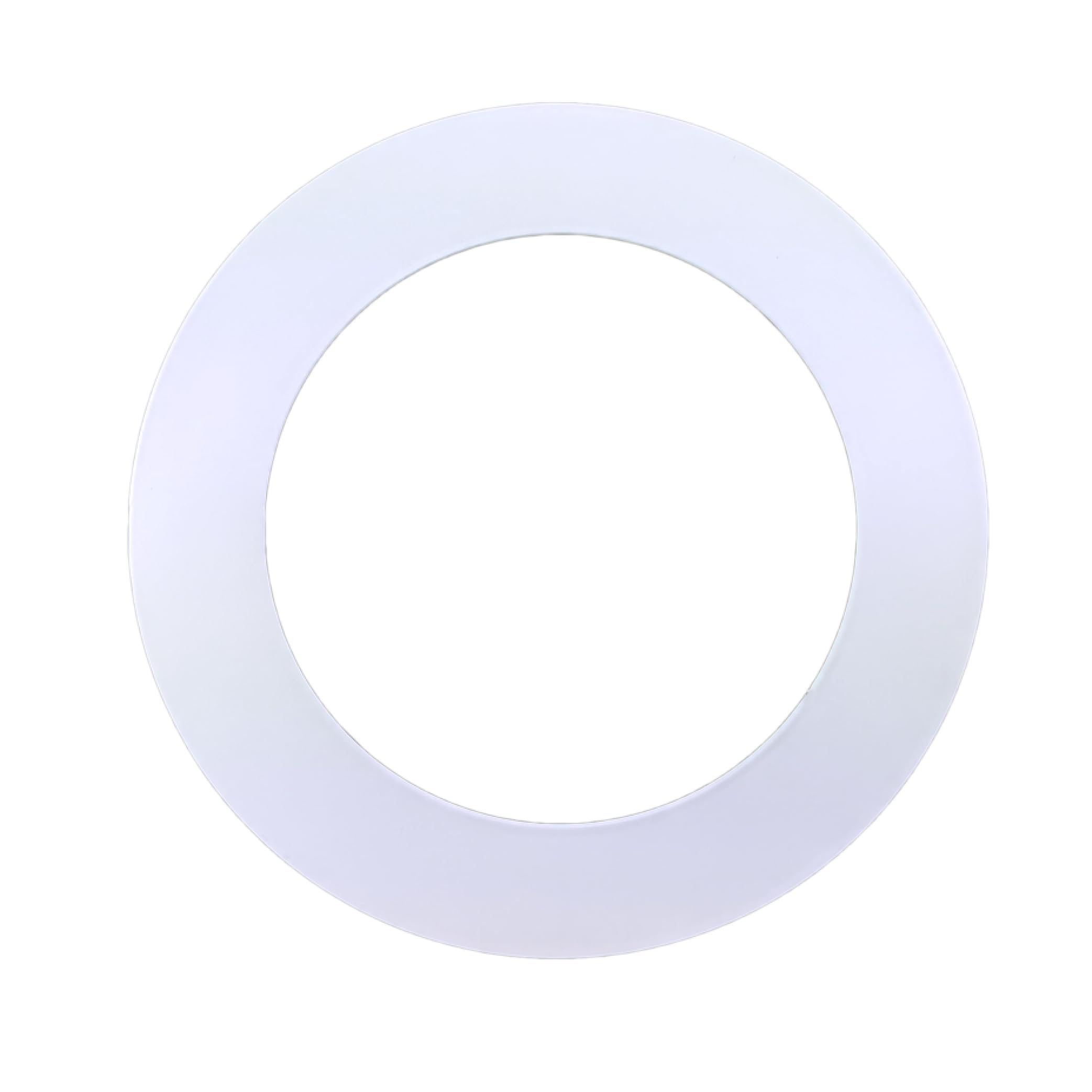 M METERXITY 2-Pack Goof Rings For 5" Recessed Lights – 4.5" ID X 6.3" OD Plastic Trim Ring, White, Flush Mount Cover For Ceiling Downlights