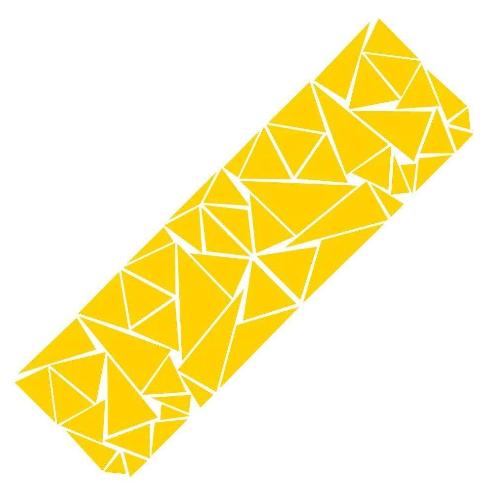 Auto Accessory Car Body Tail Sticker Auto Vinyl Decal DIY Decoration Accessories(Glossy Yellow)