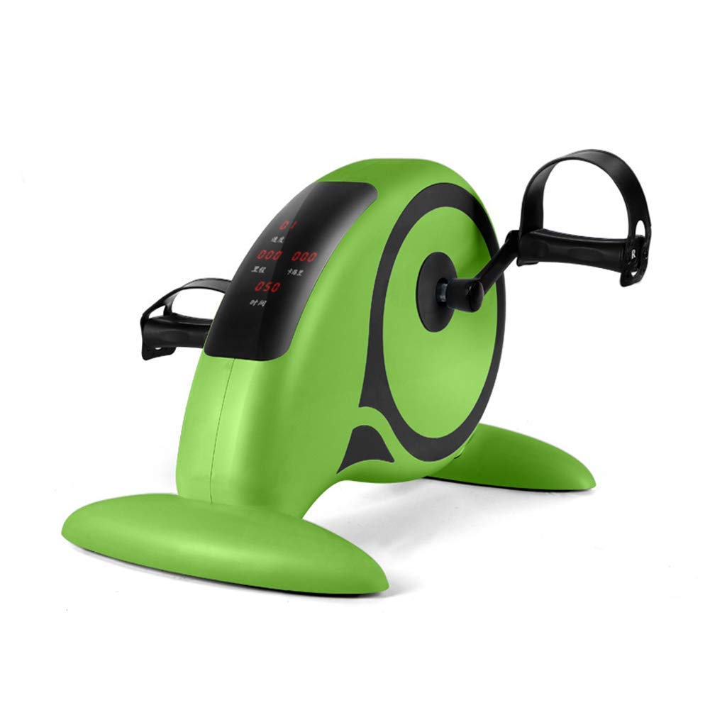 SXSLTSA Mini Exercise Bike Arm and Leg Exerciser Electric Rehabilitation Training Device for Upper and Lower Limbs Physical Therapy Leg Exercisers Sport Pedal Exerciser (Green)