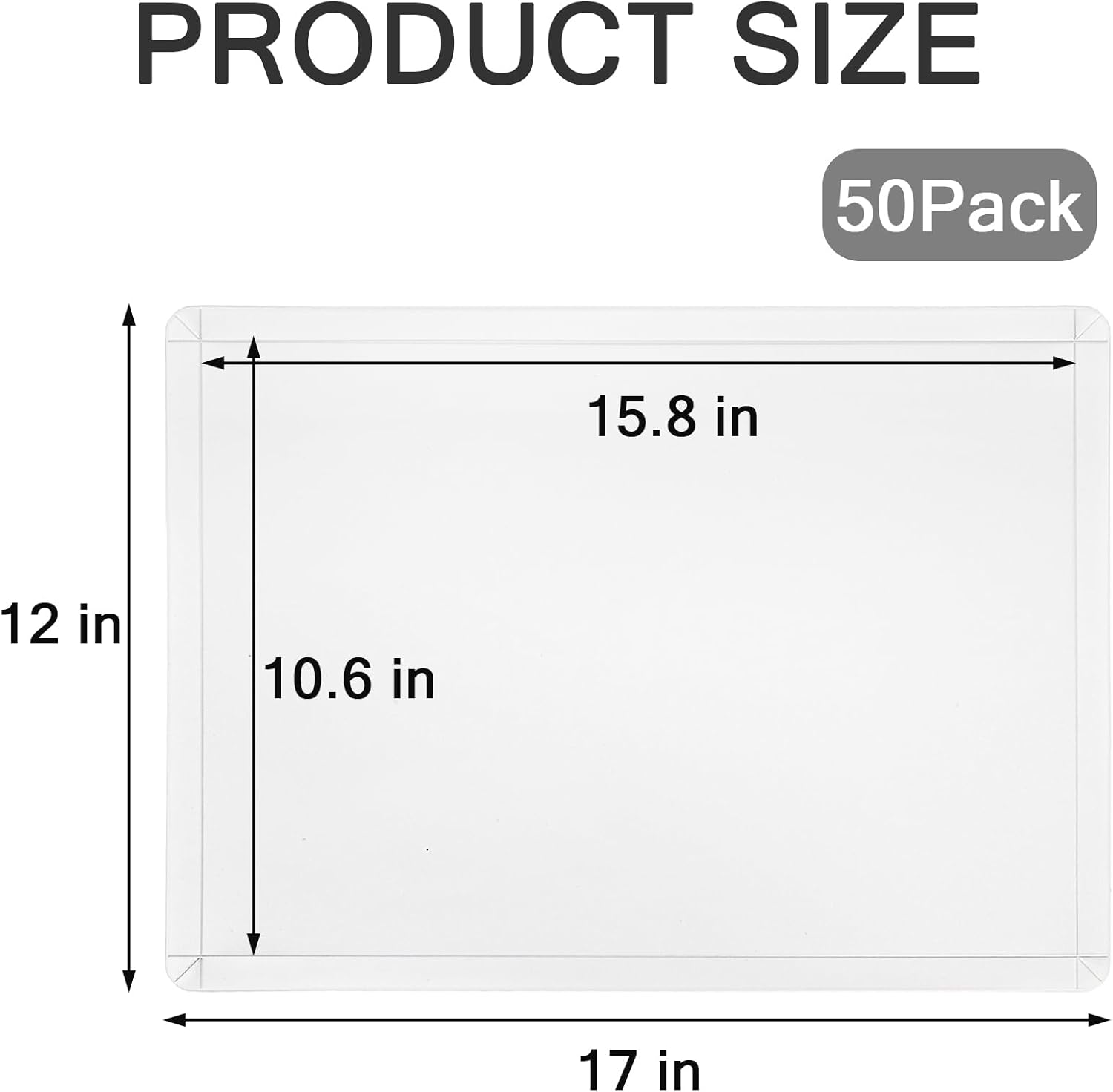 Fasmov 50 Count Disposable Cutting Boards, 17x12 Inch Flexible Plastic Cutting Mats with Built-in Crease, Collapsible Cutting Board Sheets Chopping Boards for Kitchen Home & Commercial Use, White