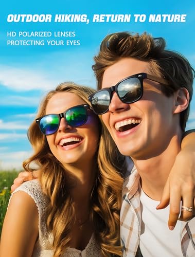 Polarized Wooden Sunglass for Men: UV400 Protection Reduce Glare - Best Gift for Beach Camping Driving4