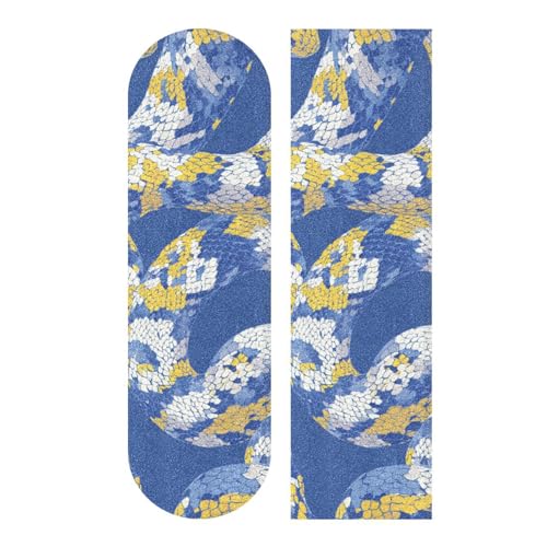 WDdZzyy Zoo Snake Blueberry Off White Bande antidérapante pour planche à roulettes 83 x 22,9 cm