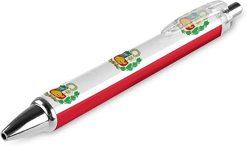 Miniatura 1 de Bolígrafo de bandera peruana, bolígrafos retráctiles, bolígrafos de trabajo, bolígrafo de bola rodante para oficina y hogar, 1 unidad