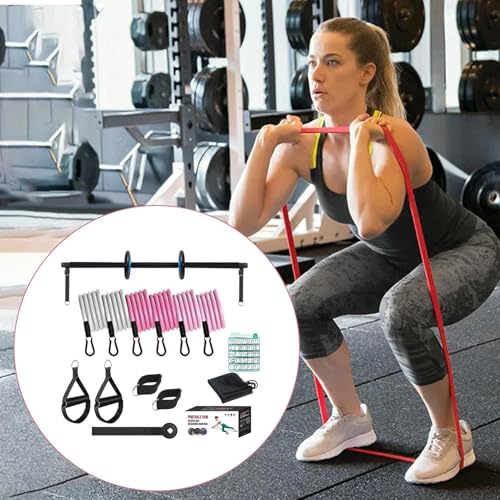 Barra para bandas de resistencia evita dolores musculares con fitness diario y pilates 3