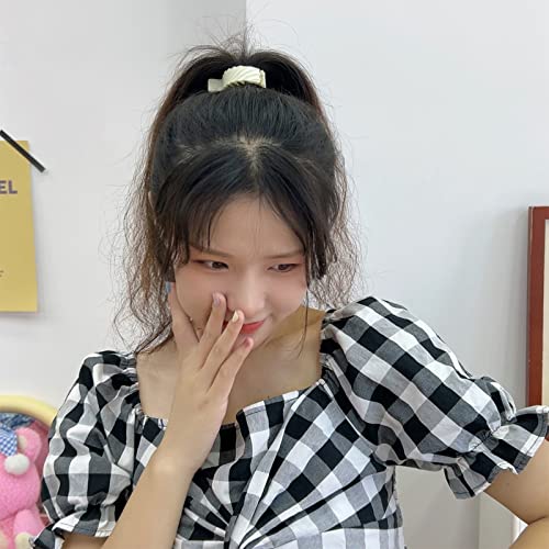 4 Pcs High Ponytail Gripper Hair Clips For Women Premium Ponytail Buckle Hairpin Shark Clips Hair Accessories For Women Thick Long Hair (Twill) #TOP2