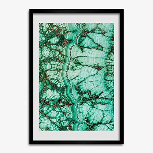 Cadre 50x70 cm texture malachite Tulup pour valoriser vos affiches froissées