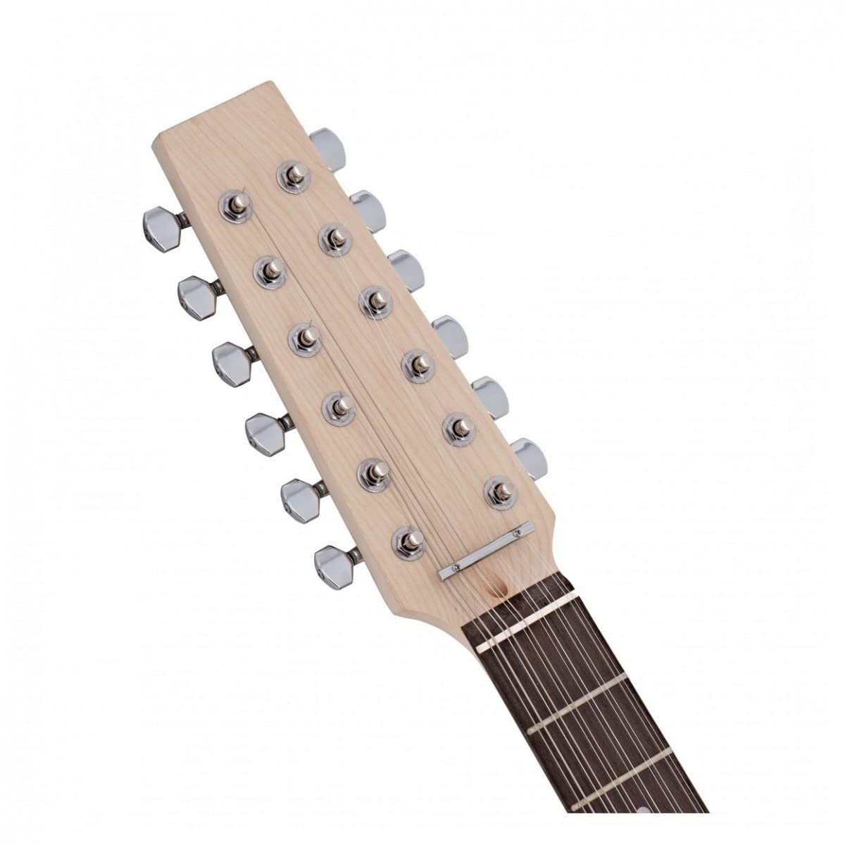 Gear4music Kit Guitare Electrique a Monter 12 Cordes avec Electronique Sans Soudure