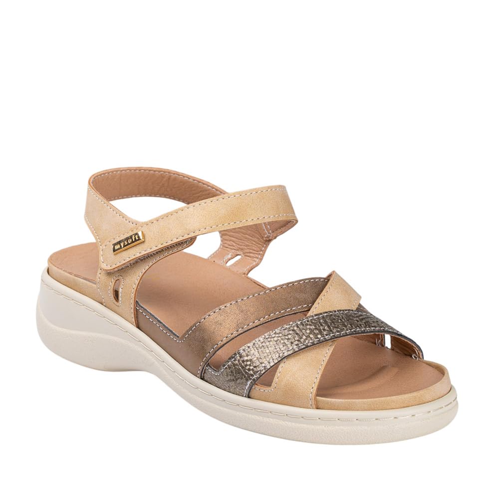 MYSOFT 044 Sandalia Plantilla Extraible Mujer