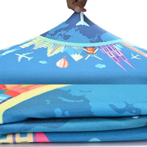 Luggage Cover for Suitcase, Rose Print Business Suitcase Cover Protector Fit 18-32 Inch Luggage, Elegant Baggage Covers with Zipper for Travel (Purple Rose,XL(30-32inch suitcase))2