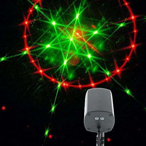LED Galaxy Projector : Christmas, New Year, Party, Wedding : Indoor/Outdoor : Timer : Cosmic Red/Green Cover