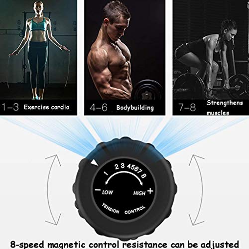 Image of Home Foldable Rower,Magnetically Controlled Silent Rowing Machine, Home Aerobics Fitness Rowing Fitness Equipment, Simulated Water Resistance (Color : Black+Red, Size : 165 * 85cm)