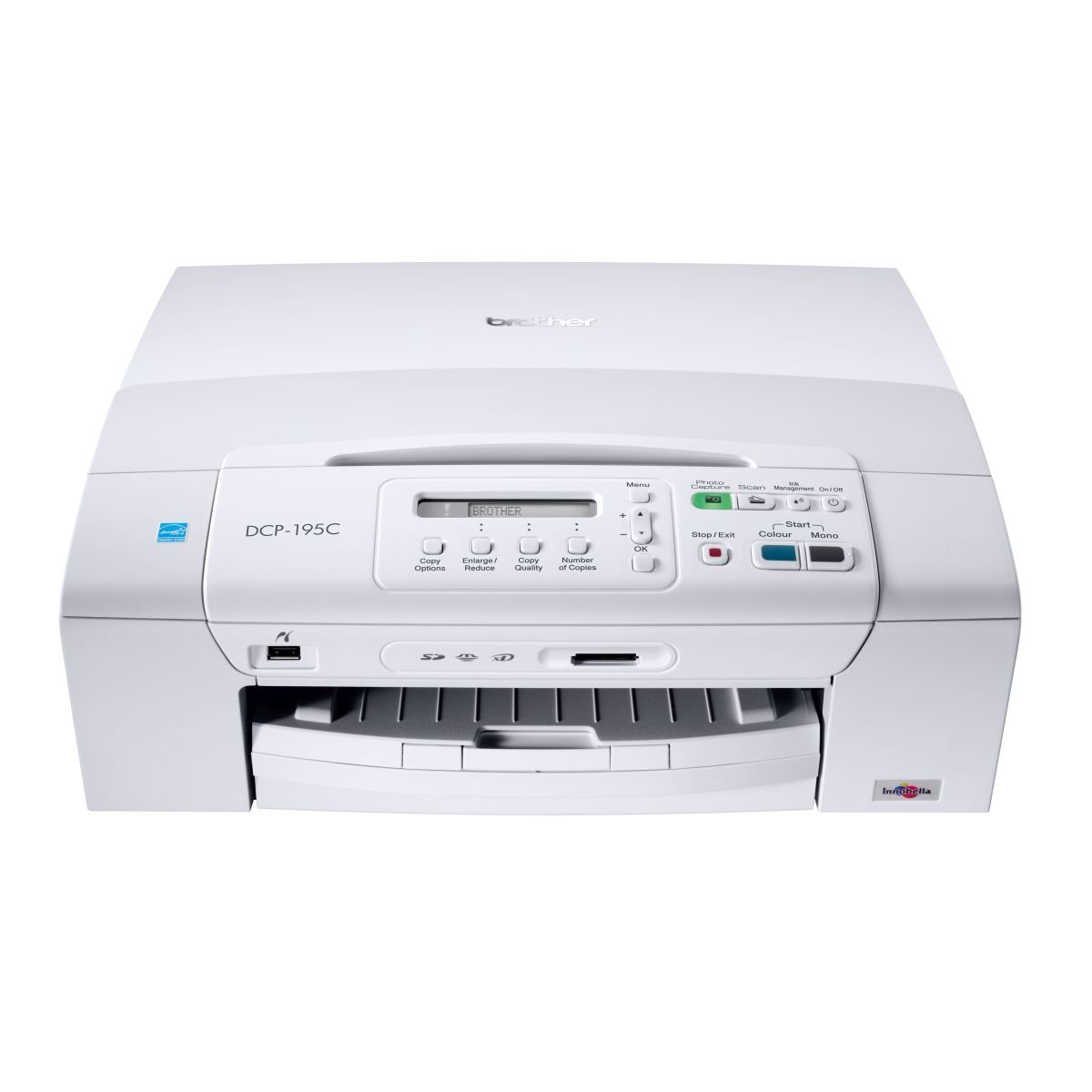 Brother DCP-195C multifonctionnel Jet d'encre 33 ppm 1200 x 6000 DPI A4 - Multifonctions (Jet d'encre, Impression couleur, 1200 x 6000 DPI, Copie couleur, 100 feuilles, A4)