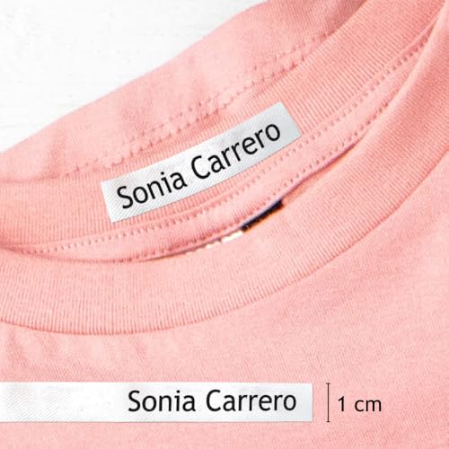 Miniatura 3 de 100 Etiquetas Para Ropa Personalizadas Con Nombre Para Planchar. Cinta Termoadhesiva Para Guarderías, Escuelas, Colegios Y Residencias De Ancianos. Etiquetas Personalizadas Con Certificado Ecológico