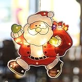 adornos navideños de luces 【DECORACIÓN NAVIDEÑA】:Estas luces navideñas en las ventanas son decoraciones navideñas perfectas, lo que permite que su sala de estar, la habitación de los niños o el escaparate brillen en Navidad. Agregue un ambiente feliz en cualquier lugar.