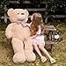 47 inch Big Giant Teddy Bear Stuffed Animals, Light Brown Soft Plush Life Size Bear Toy All Ages Gift for Children/Girlfriend/Valentine's Day/Christmas/Birthday/Baby Shower/Wedding/Party Decorations