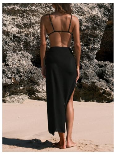 Verdusa Women's Swim Cover Up Skirt Beach Bathing Suit Cover Up Skirts Vacation Outfits2