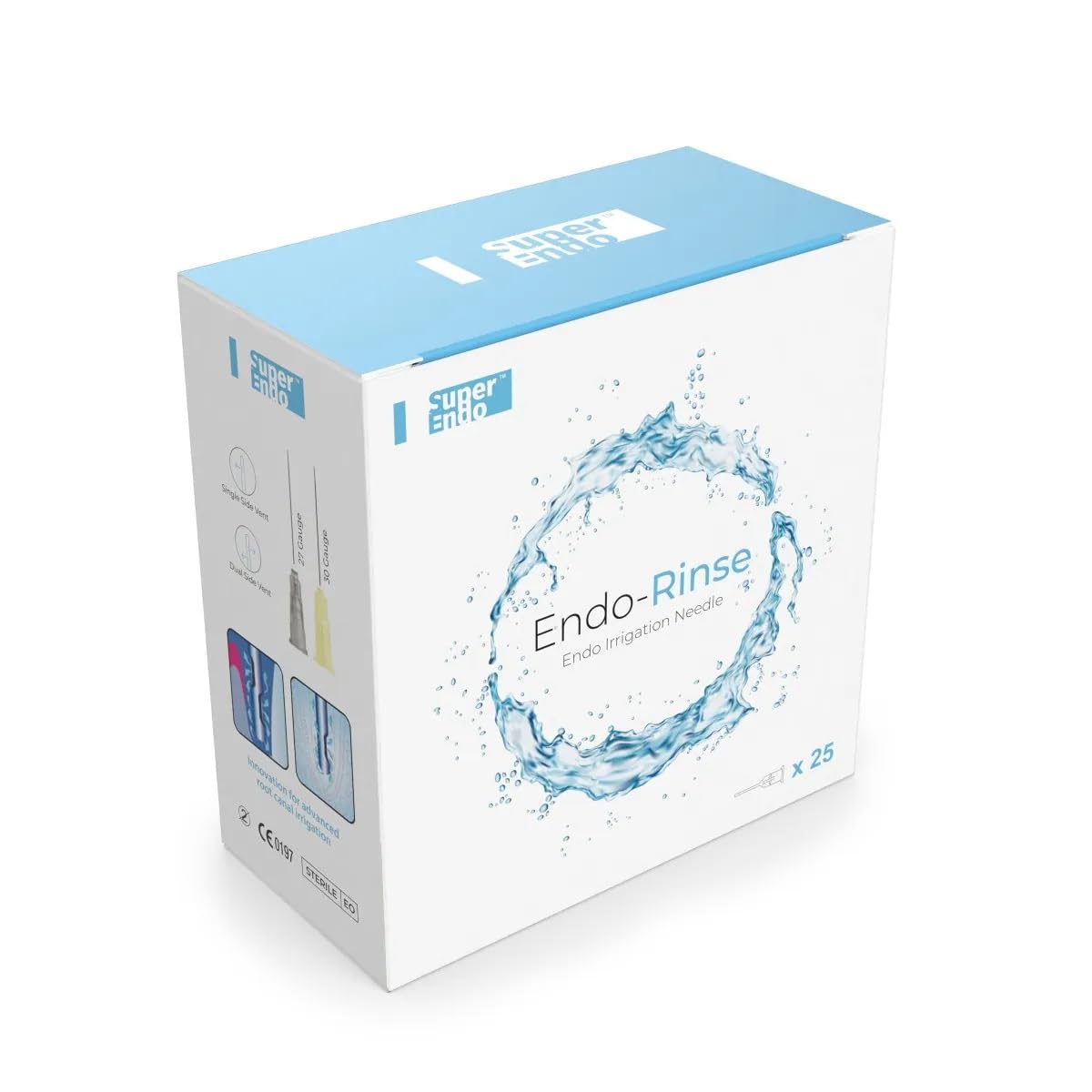 SuperEndo Disposable Irrigation Needles Gray 27G – Single Vent Design | Pack of 25 | Sterile Dental Irrigation Needles for Endodontic & Periodontal Procedures-image-6