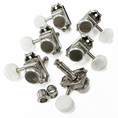GOTOH SD90 MG-T P5W N L3 R3 ニッケル マグナムロック トラッド ギター ペグ 両側タイプ 6個セット 【Ebiオリジナルピック付】