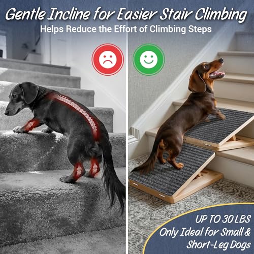 3-Pack Rayki Adjustable Pine Wood Foldable Dog Stair Ramp Wedges w/ Non-Slip Pads $35.99 + Free Shipping + 40% Off Code O4ILG0O3 - image 6