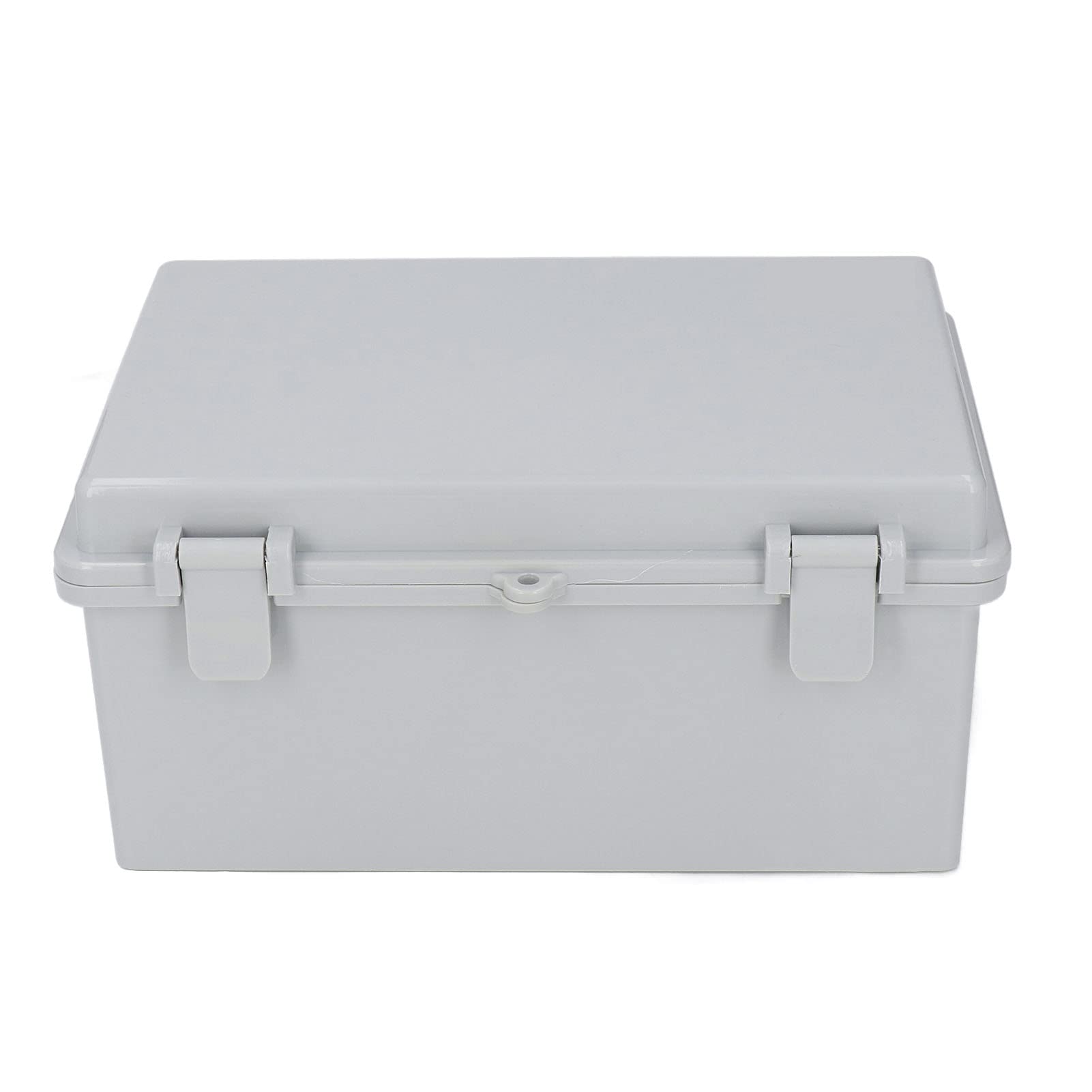 Scatola di Giunzione con Coperchio Incernierato Trasparente, Custodia di Alimentazione Impermeabile IP67 - Chiusura in Acciaio Inossidabile - 290×190×140mm - Scatola Resistente alle Intemperie