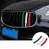 wroadavee ABS Front Grill Grille Insert Cover 3pcs for Maserati Quattroporte 2013-2016