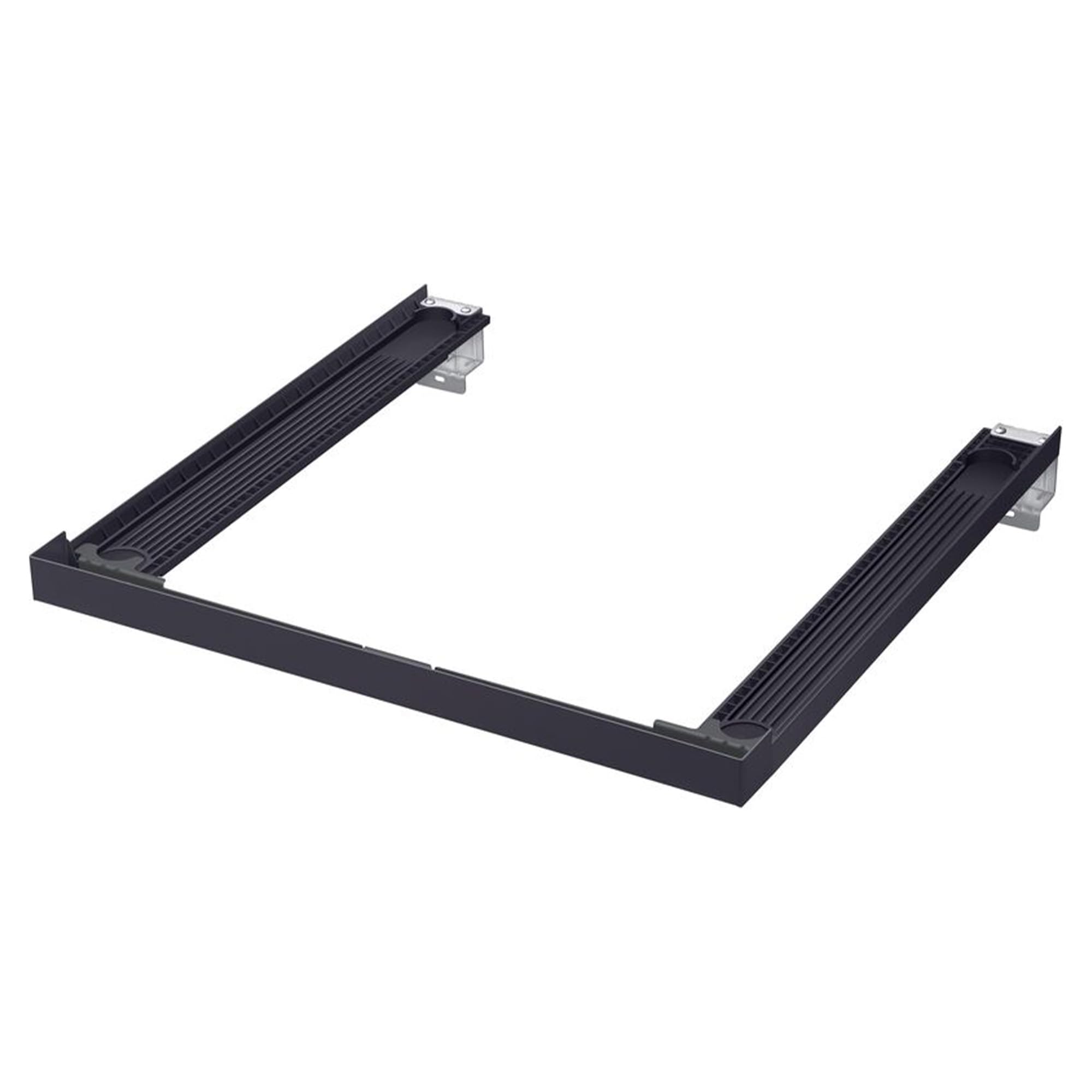 Samsung SKK-ZSD Zwischenbaurahmen, Sicherer Halt für Waschmaschine und Trockner, Waschturm, Platzsparendes Design, Dark Steel